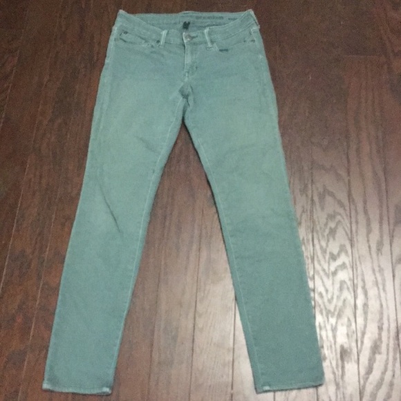 Gap super skinny winter turquoise jeans - Picture 2 of 8